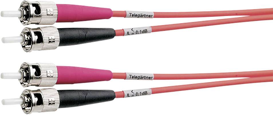 Telegärtner L00812A0021 fibre optique FO Câble de raccordement [1x ST mâle - 1x ST mâle] 50/125 µ Multimode OM4 3.00 m