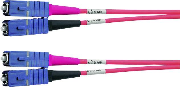 Telegärtner L00881C0024 fibre optique FO Câble de raccordement [1x SC mâle - 1x SC mâle] 50/125 µ Multimode OM3 2.00 m