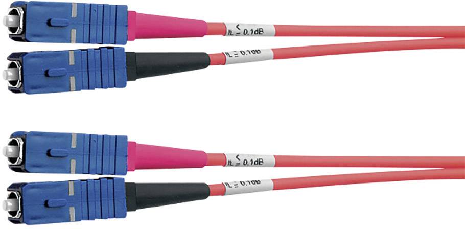 Telegärtner L00885A0025 fibre optique FO Câble de raccordement [1x SC mâle - 1x SC mâle] 50/125 µ Multimode OM4 10.00 m