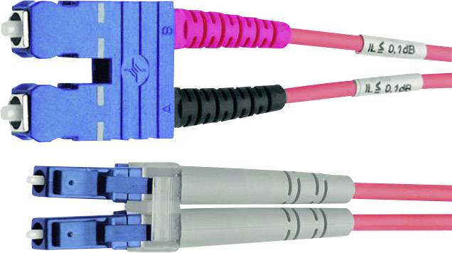 Telegärtner L00895C0037 fibre optique FO Câble de raccordement [1x SC mâle - 1x LC mâle] 50/125 µ Multimode OM2 10.00 m