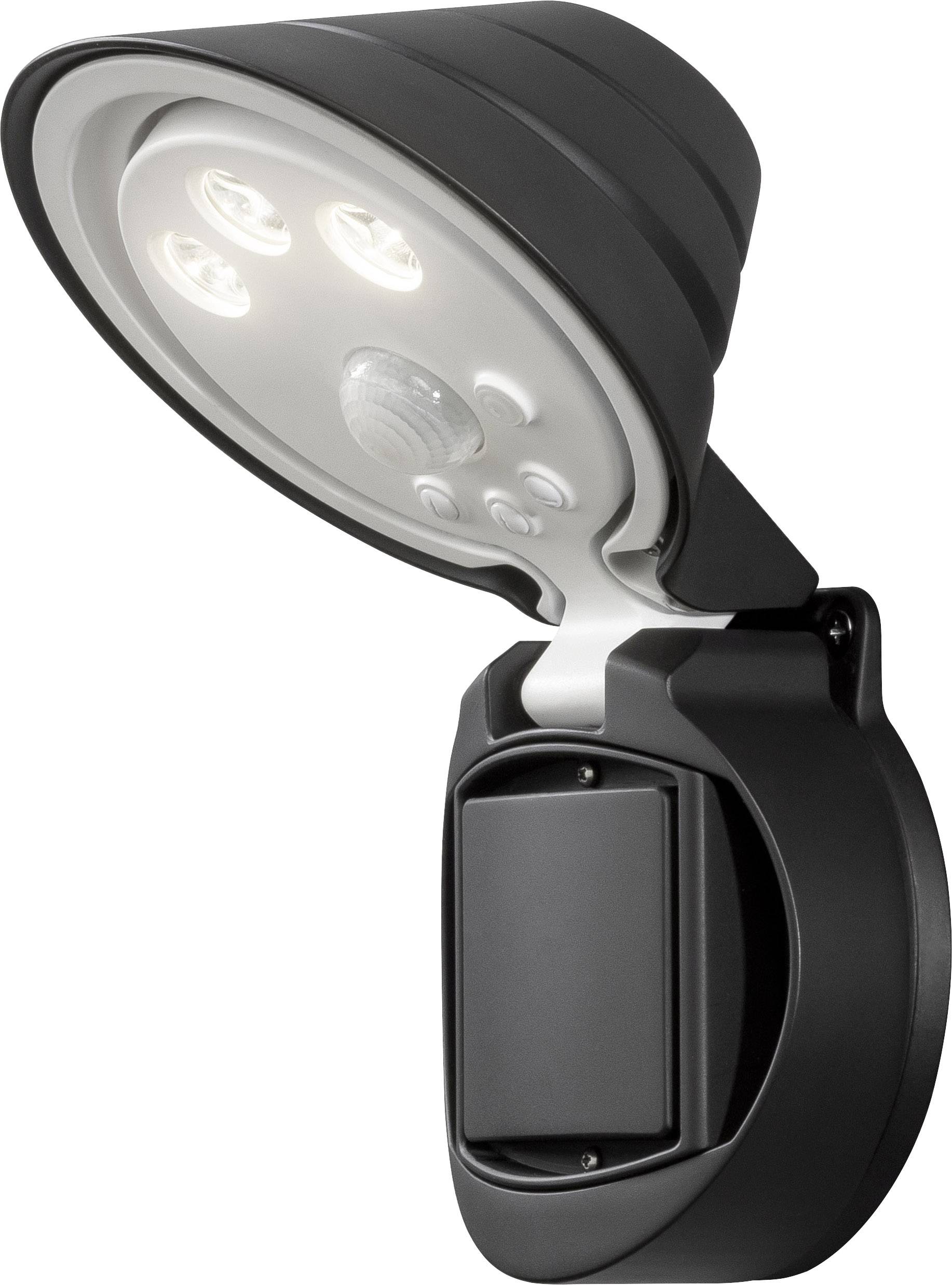 Projecteur LED extérieur avec détecteur de mouvements N/A Konstsmide Prato 1 W noir