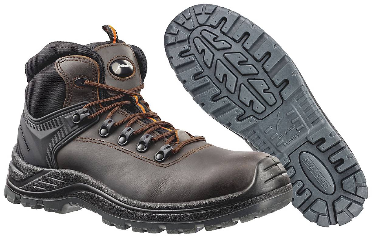 Albatros ENDURANCE MID SRC 631320-45 Chaussures montantes de sécurité S3 Pointure (EU): 45 marron, noir 1 pc(s)