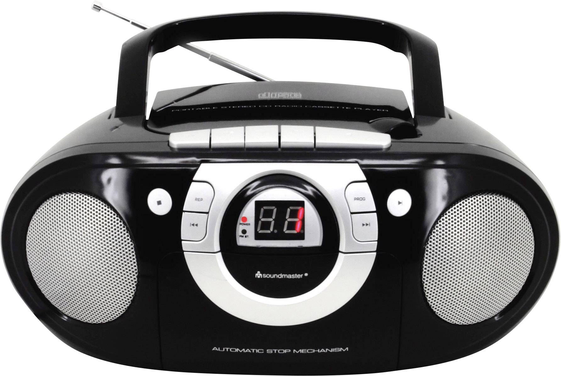 soundmaster SCD5100SW Radio-lecteur CD FM AUX, CD, Cassette noir