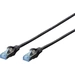 Digitus DK-1532-005/BL RJ45 Câble réseau, câble patch CAT 5e SF/UTP 0.50 m noir torsadé par paire Digitus DK-1532-005/BL RJ45 Câble réseau, câble patch CAT 5e SF/UTP 0.50 m noir torsadé par paire