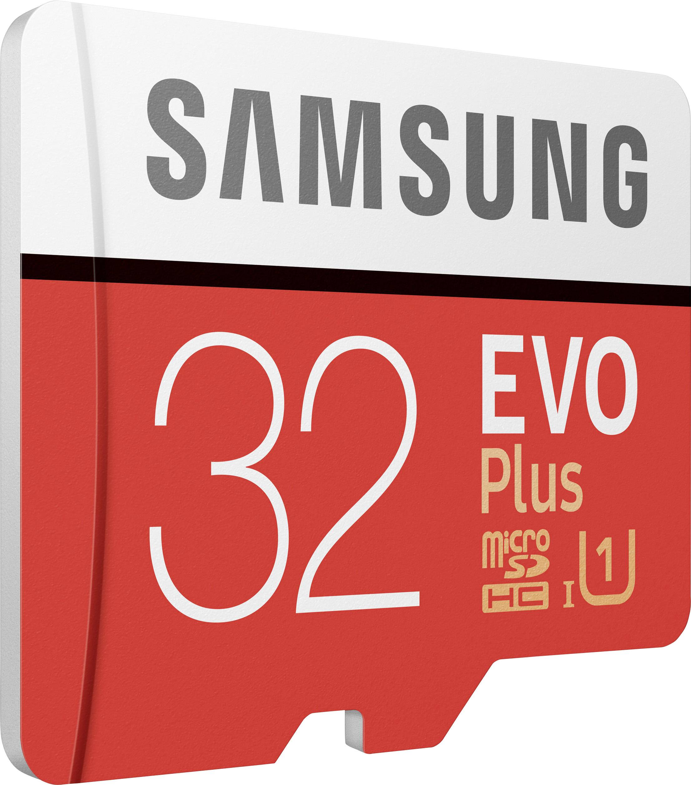 Carte microSDHC Samsung EVO Plus 32 GB Class 10, UHS-I avec adaptateur SD