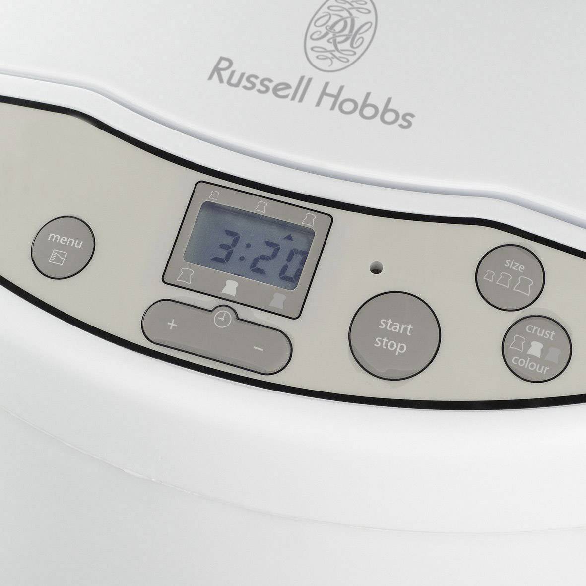 Russell Hobbs 18036-56 Classics Machine à pain avec écran, fonction minuteur blanc