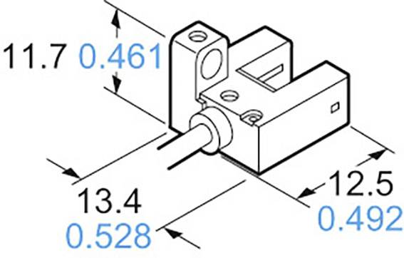 Panasonic Barrière lumineuse à fourche PM-F25-P PM-F25-P type F commutation en réception, commutation sans réception 5 - 24 V/DC