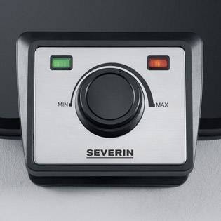 Severin WA 2106 Double gaufrier avec réglage manuel de la température noir