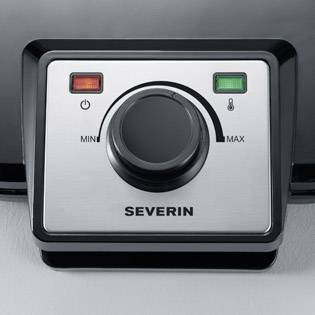 Severin WA 2106 Double gaufrier avec réglage manuel de la température noir