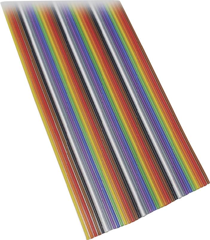 Câble en nappe BKL Electronic 10120158/3 Pas: 1.27 mm 16 x 0.08 mm² multicolore 3 m