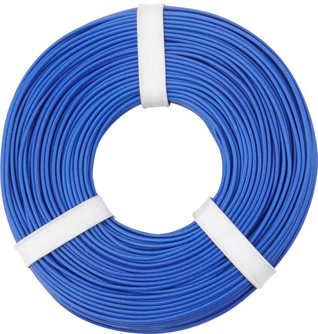 Fil de câblage Donau Elektronik 125-052 1 x 0.25 mm² bleu 50 m