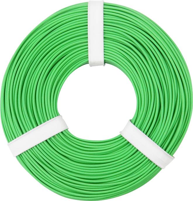 Fil de câblage Donau Elektronik 125-054 1 x 0.25 mm² vert 50 m