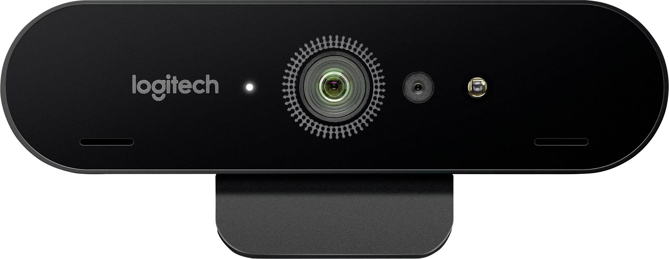 Webcam 4K Logitech BRIO 4096 x 2160 Pixel pied de support, support à pince