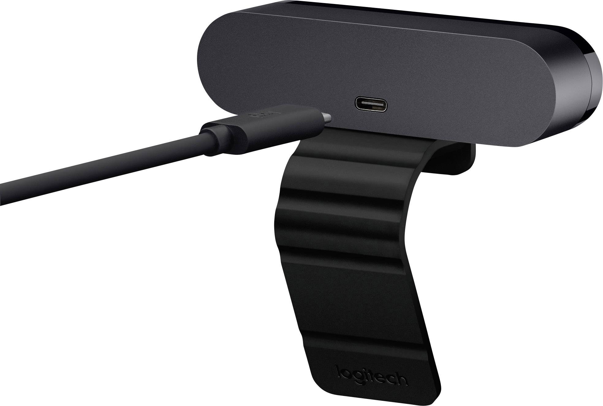 Webcam 4K Logitech BRIO 4096 x 2160 Pixel pied de support, support à pince
