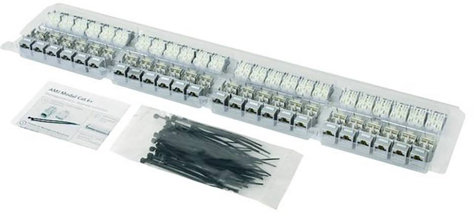 RJ femelle; AMJ-K Modul Cat.6A T568B Telegärtner 100023215 RJ45 Boîtier femelle RJ45 gris zinc 1 pc(s)