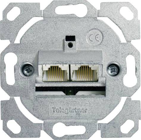 Prise réseau Telegärtner 100022944 Type de montage:encastré, goulotte insert CAT 6a 1 pc(s)