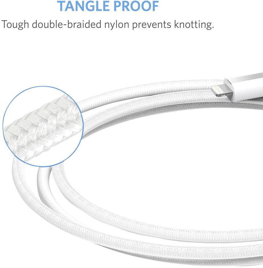 Anker [1x USB - 1x Apple Lightning-Stecker] 1.8 m Weiß