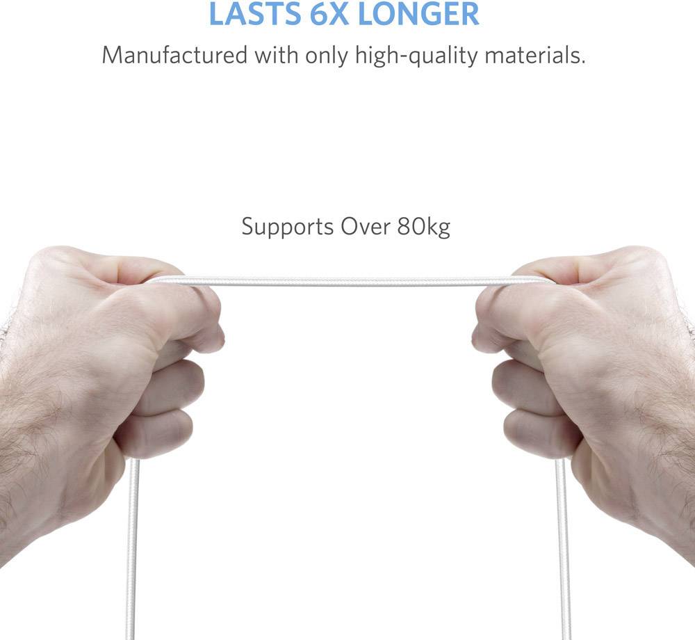 Anker [1x USB - 1x Apple Lightning-Stecker] 1.8 m Weiß