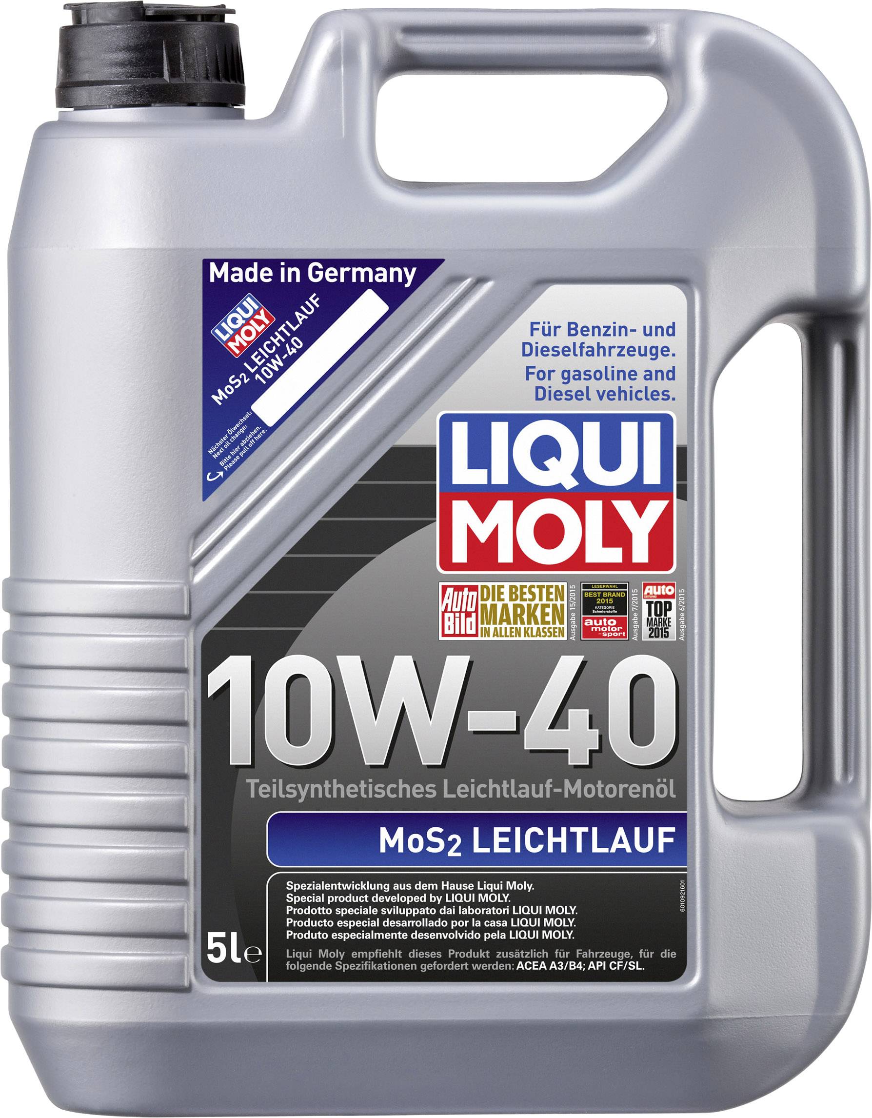 Liqui Moly 10W-40 1092 Huile pour moteur 5 l