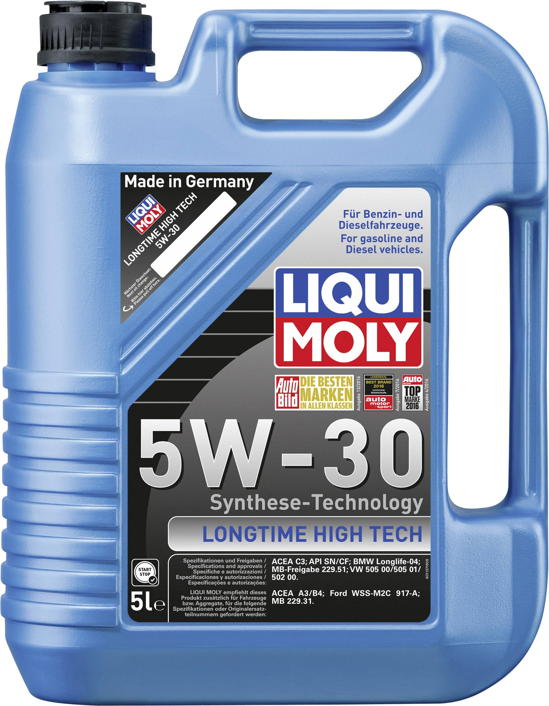 Liqui Moly 5W-30 1137 Huile pour moteur 5 l