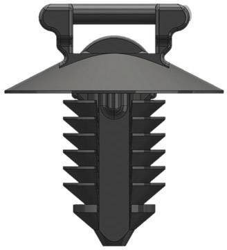 WKK 50029 Serre-câble 200 mm 4.80 mm noir avec pied ancre et jupe , stabilisé à la chaleur, résistant aux intempéries