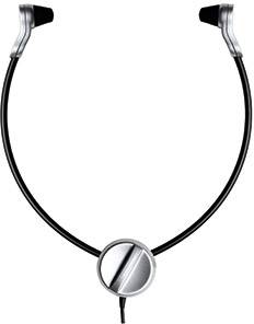 Grundig Business Systems Digta Swingphone 568 Micro-casque pour dictaphone noir, argent