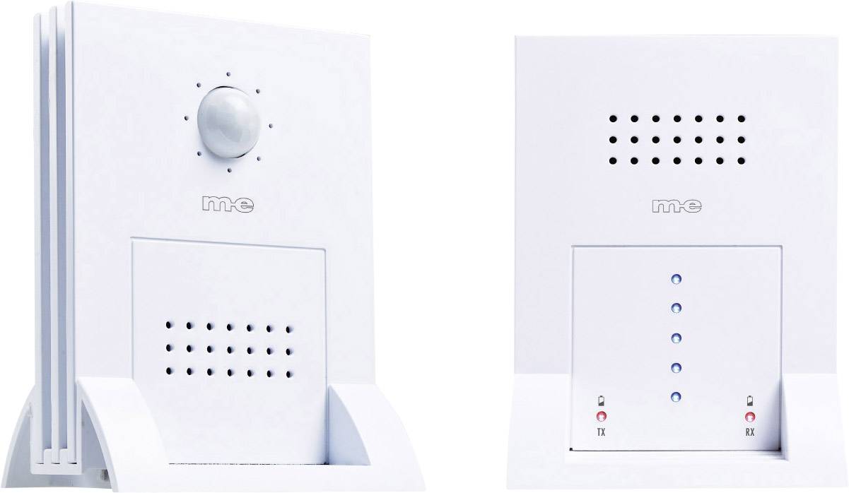 Détecteur de passage m-e modern-electronics DGF-300 blanc avec détecteur de mouvement 41058