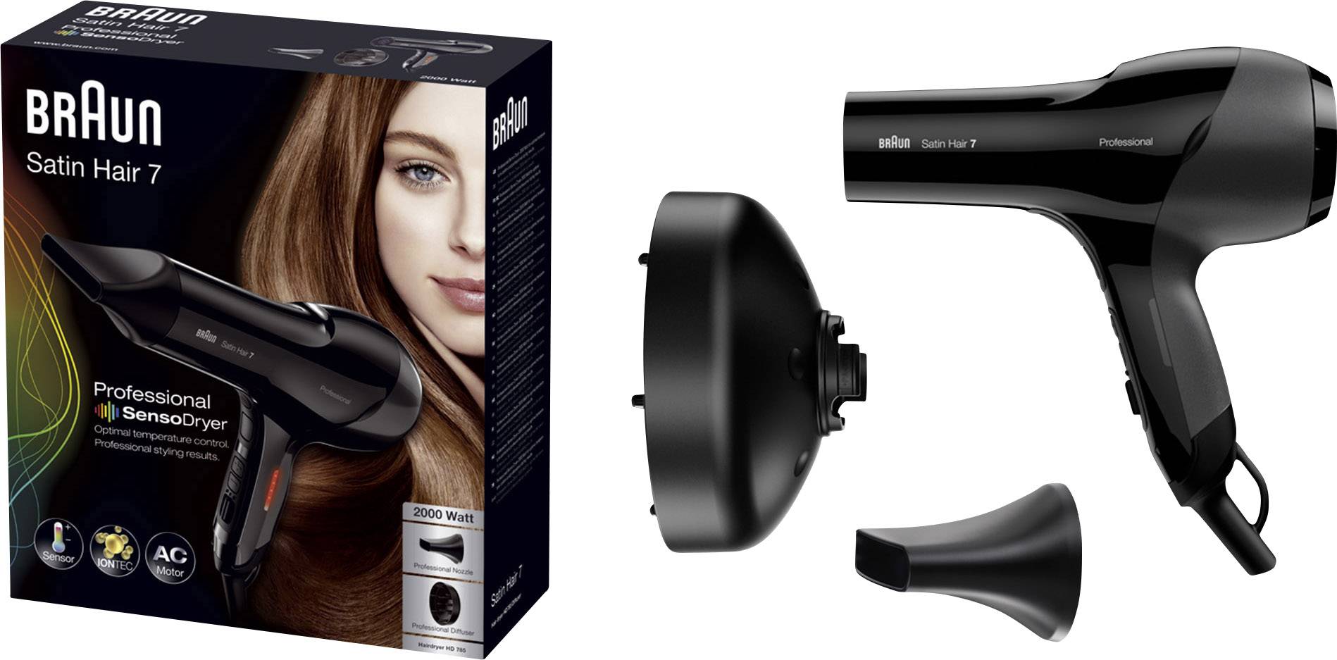 Sèche-cheveux Braun HD785 noir 1 pc(s)