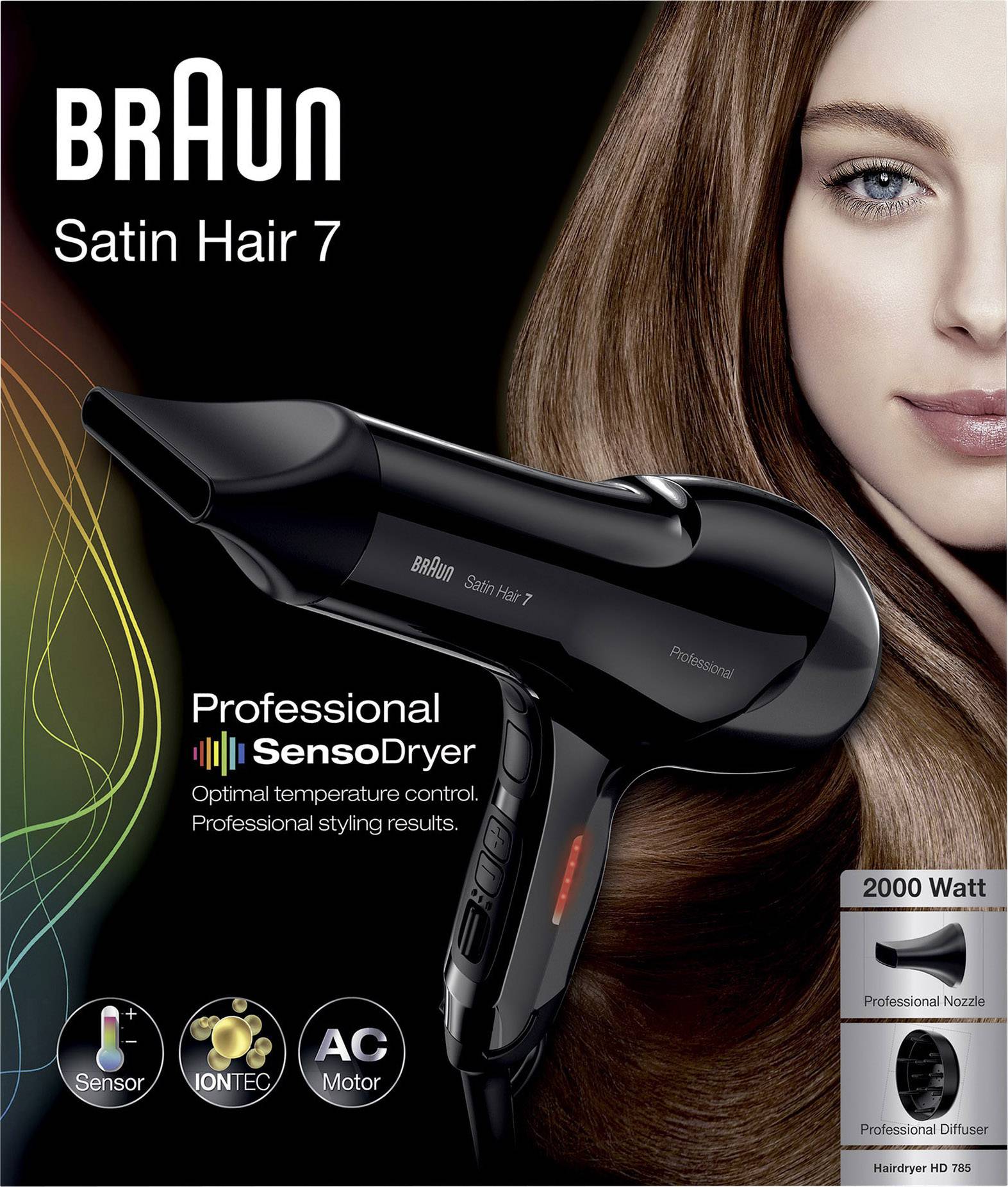 Sèche-cheveux Braun HD785 noir 1 pc(s)