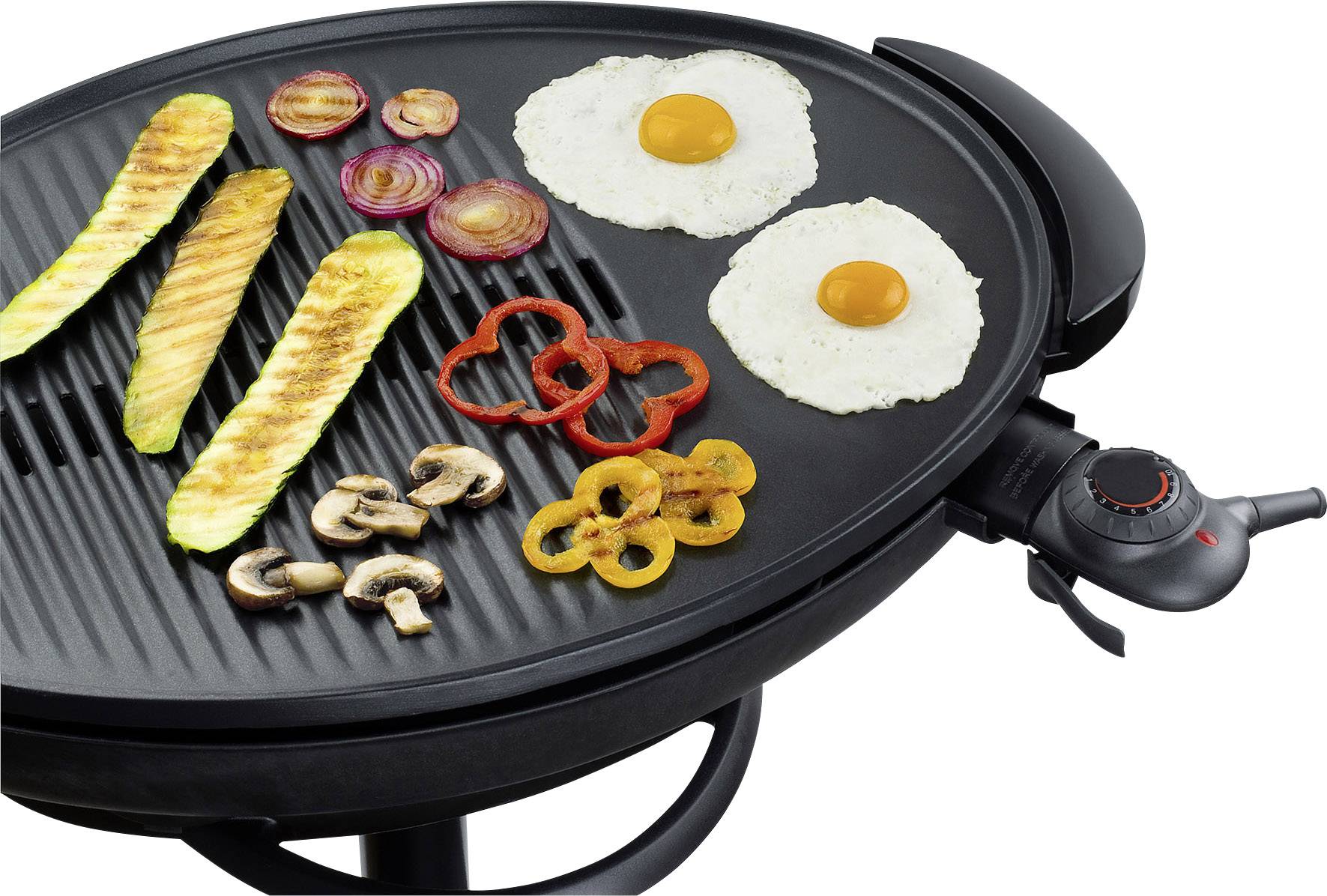 Steba VG 350 électrique Barbecue thermomètre dans le couvercle noir
