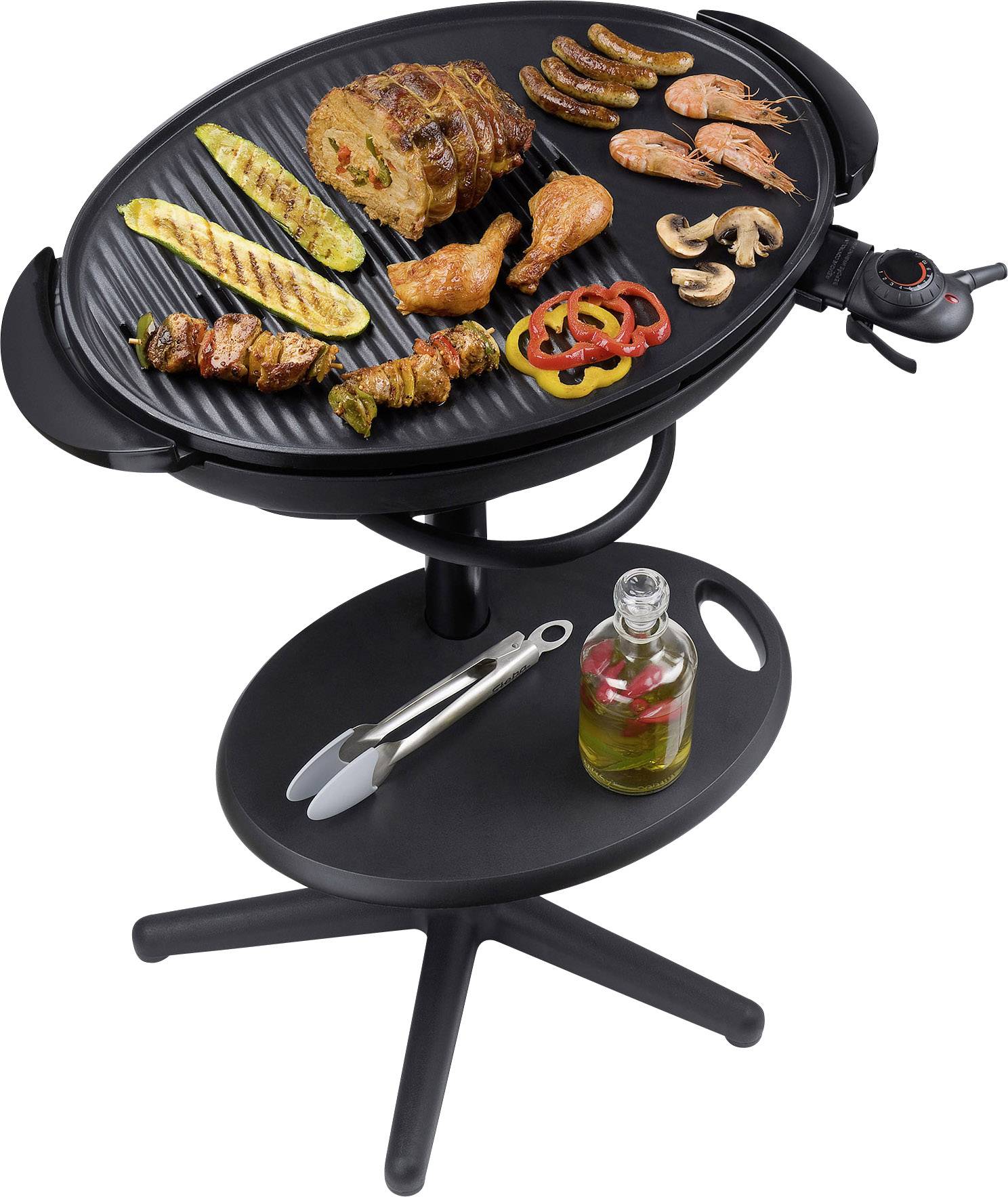 Steba VG 350 électrique Barbecue thermomètre dans le couvercle noir