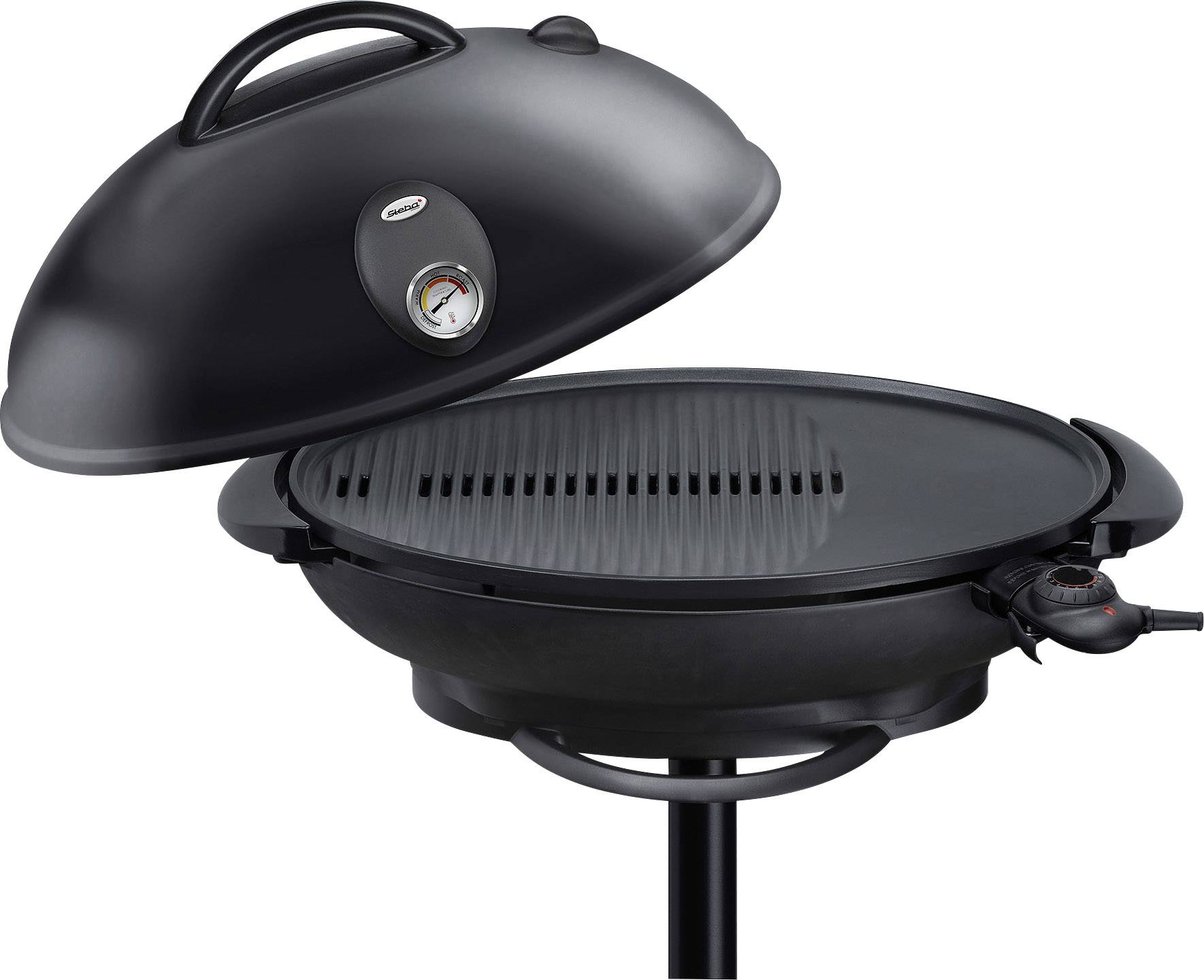 Steba VG 350 électrique Barbecue thermomètre dans le couvercle noir