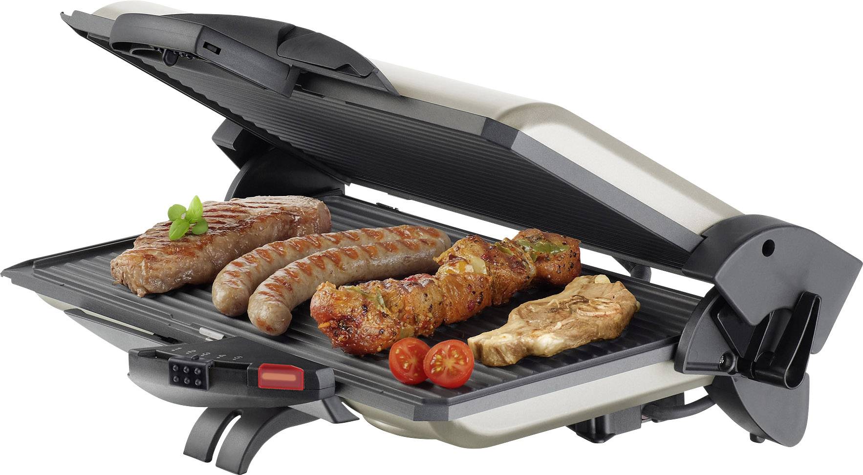 Steba PG 4.4 électrique Grill à contact avec réglage manuel de la température champagne, noir