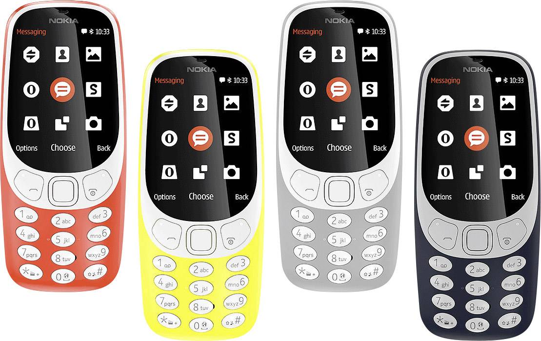 Nokia 3310 Téléphone portable double SIM rouge