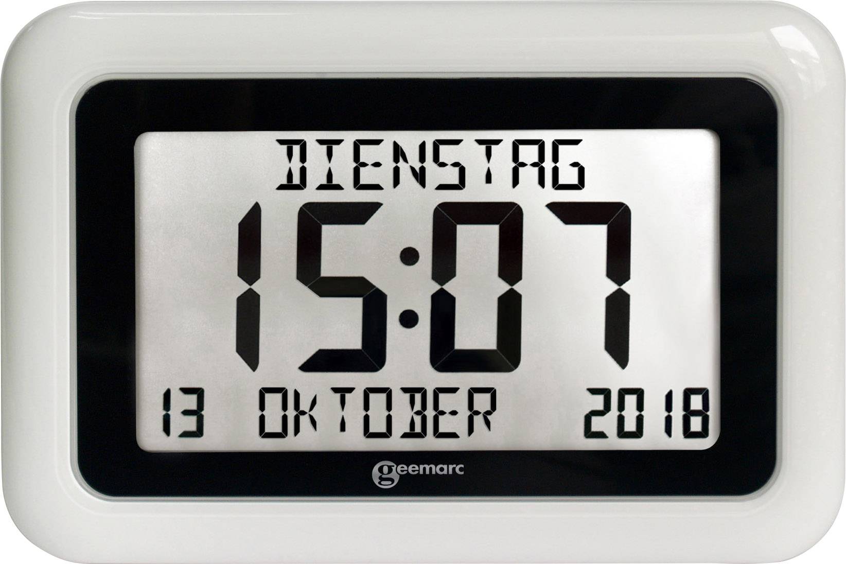 Geemarc 1558322 à quartz Horloge radiopilotée blanc