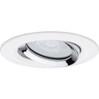Paulmann Nova Spot encastrable pour salle de bains LED GU10 7 W IP65 blanc mat, chrome Paulmann Nova Spot encastrable pour salle de bains LED GU10 7 W IP65 blanc mat, chrome