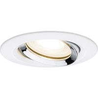 Paulmann Nova Spot encastrable pour salle de bains LED GU10 7 W IP65 blanc mat, chrome Paulmann Nova Spot encastrable pour salle de bains LED GU10 7 W IP65 blanc mat, chrome