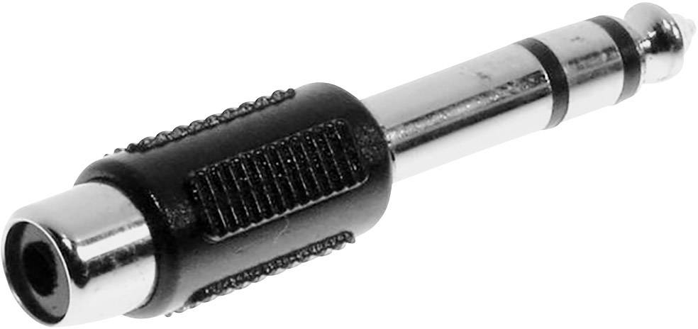 Un adaptateur audio noir et argenté avec une prise jack de 3,5 mm pour connecter des appareils audio.