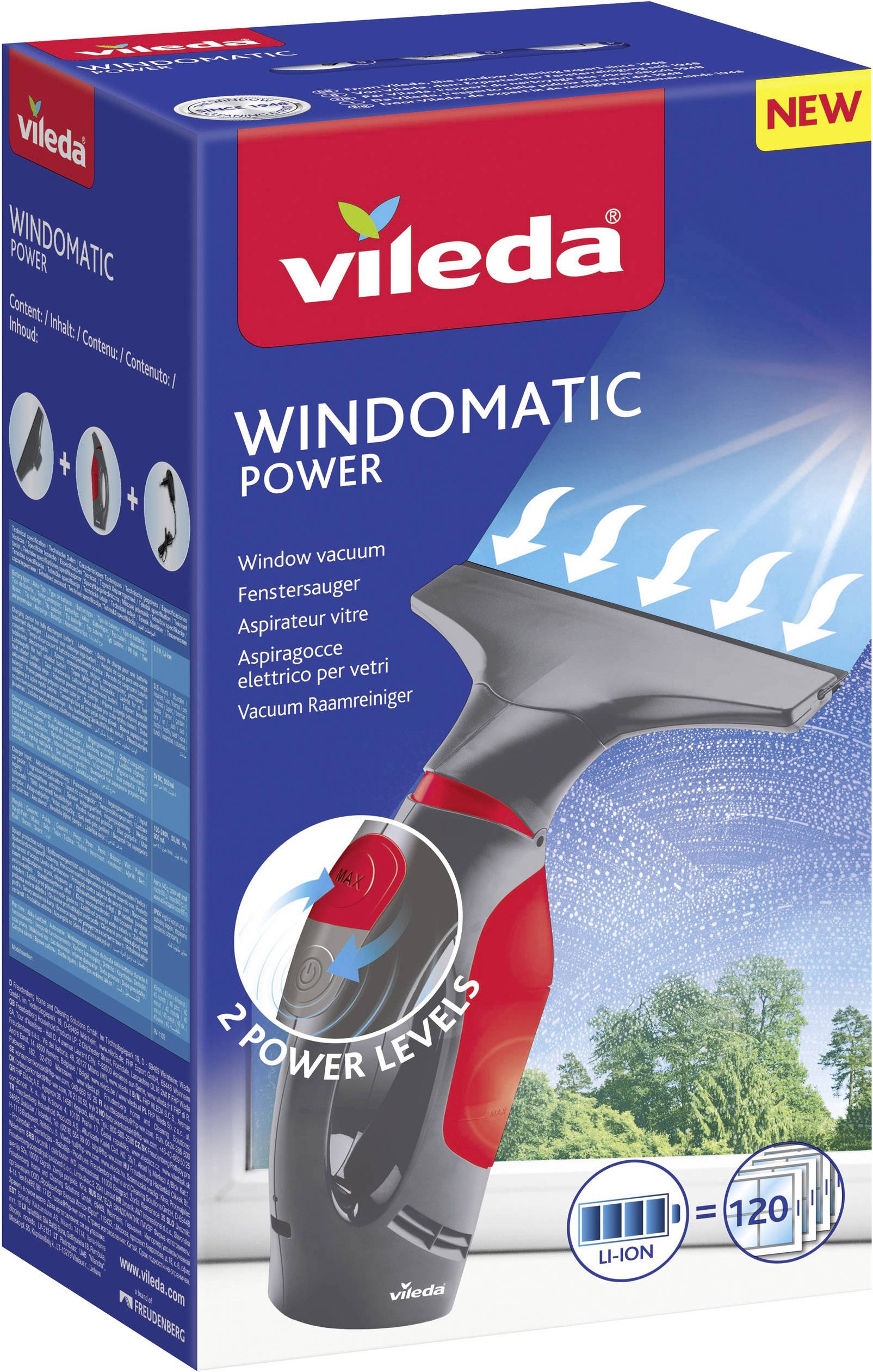 Vileda Windowmatic POWER Nettoyeur vitres gris, rouge