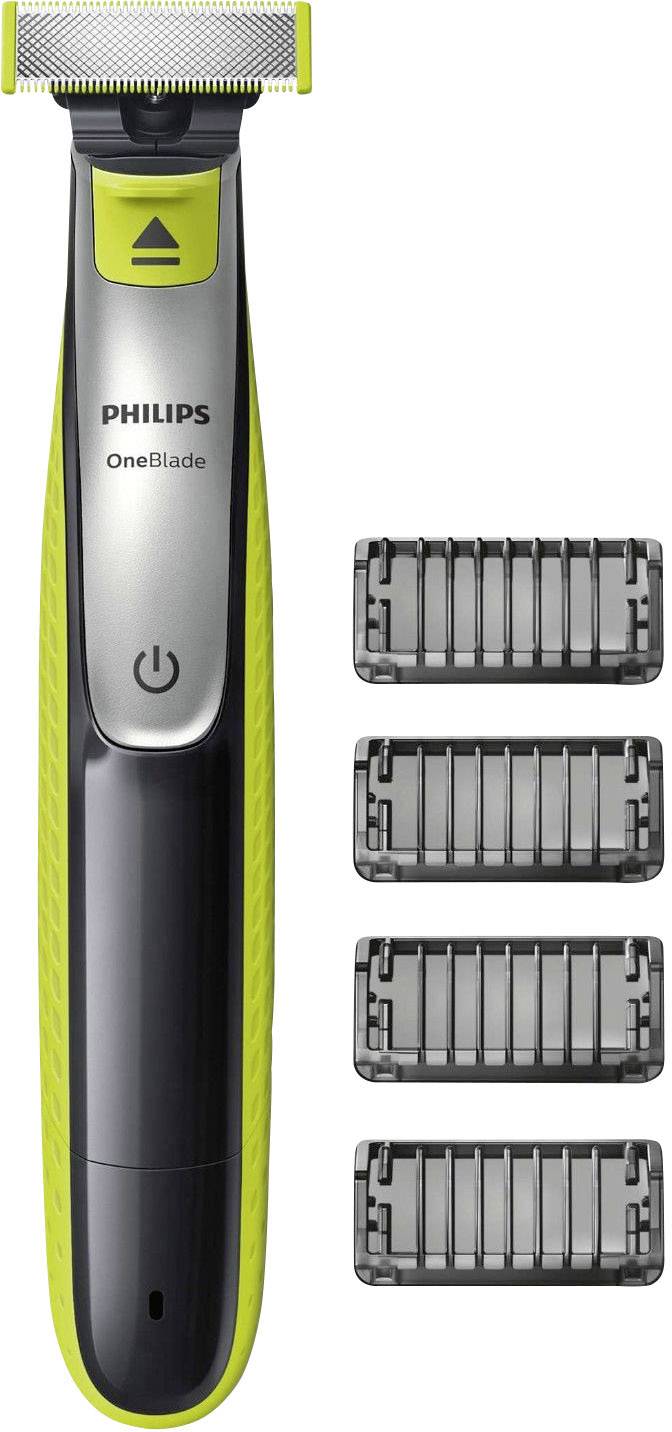 Philips OneBlade QP2530/20 Rasoir, Tondeuse à barbe lavable vert clair, gris foncé