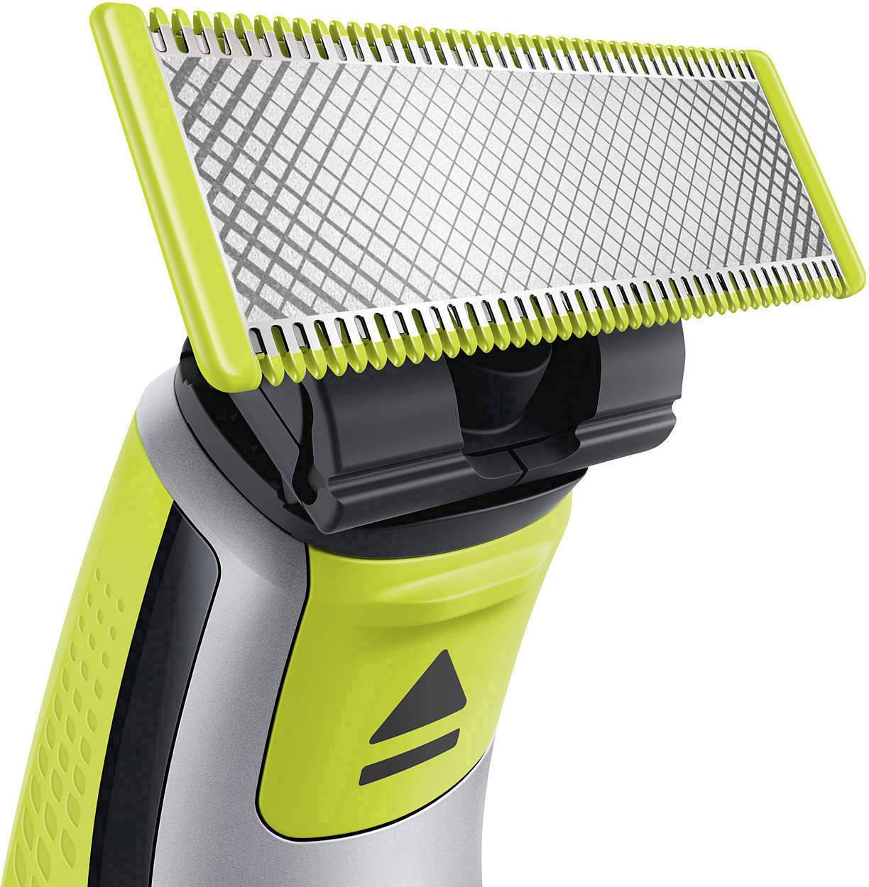 Philips OneBlade QP2530/20 Rasoir, Tondeuse à barbe lavable vert clair, gris foncé
