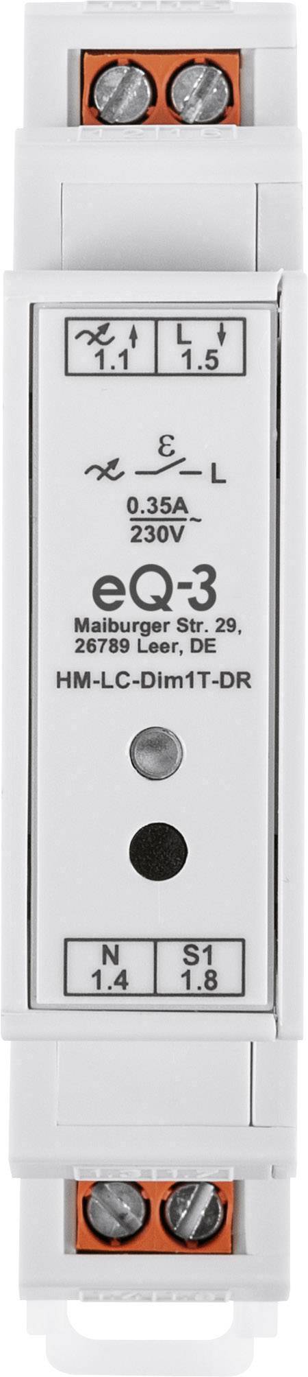 Homematic HM-LC-Dim1T-DR sans fil Actionneur de gradation profilé 80 W