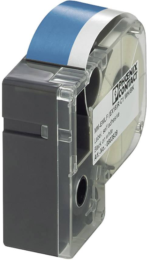 Étiquettes pour imprimantes à transfert thermique Phoenix Contact MM-EMLF (EX12)R C1 BU/WH 803946 bleu, blanc 1 pc(s)