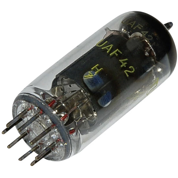 BTB Vertrieb UAF 42 = 12 S 7 Tube électronique Diode-pentode 100 V 2.8 mA Nombre de pôles: 8 Culot: rimlock 8 broches Contenu BTB Vertrieb UAF 42 = 12 S 7 Tube électronique Diode-pentode 100 V 2.8 mA Nombre de pôles: 8 Culot: rimlock 8 broches Contenu