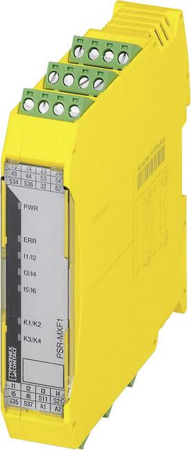 Relais de sécurité PSR-SCP- 24DC/MXF1/4X1/2X2/B Phoenix Contact Tension de fonctionnement: 24 V/DC 4 NO (T) (l x H x P) 22.5