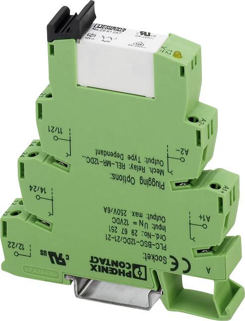 Relais d'interface Phoenix Contact PLC-RPT-120UC/21-21 2900335 110 V/DC, 120 V/AC 6 A 2 inverseurs (RT) 10 pc(s)