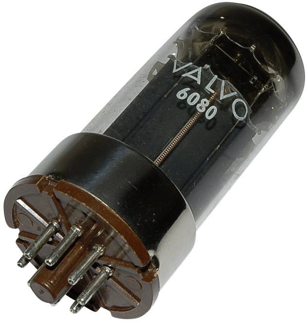 VALVO 6080 = 6 A S 7 W Tube électronique Double triode 100 V 100 mA Nombre de pôles: 8 Culot: octal Contenu 1 pc(s)
