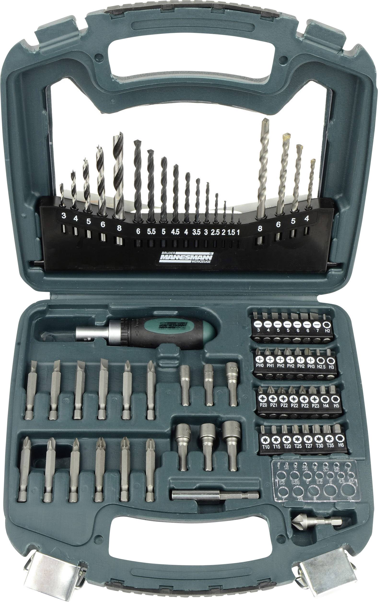 Coffret à outils comprenant des forets, des embouts de tournevis et des fiches, soigneusement triés et prêts à l'emploi. Idéal pour les artisans.
