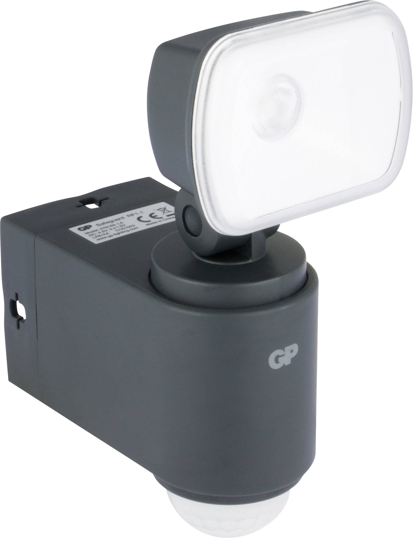 Projecteur LED extérieur avec détecteur de mouvements N/A GP GPSWRF1.1SFG163 noir