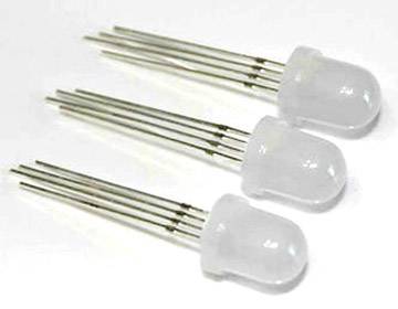 Thomsen LED-5-RGB-SK LED RVB (rouge, vert, bleu) RVB rond 5 mm 20 mA 6 V